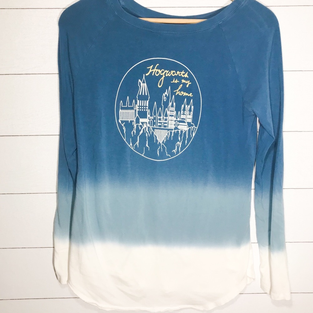 Hogwarts is my home dip dye tee